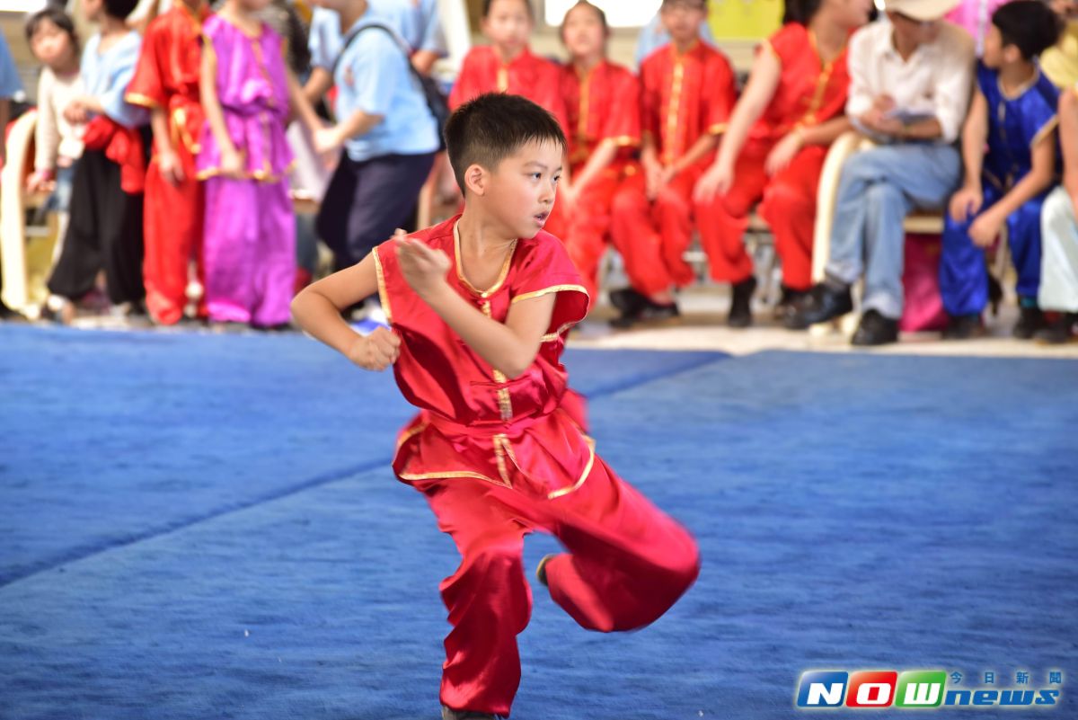 ▲小選手架式十足。（圖／記者李清貴翻攝,2017.3.18）