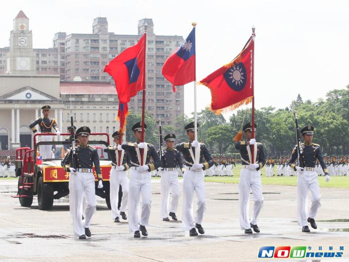 ▲黃埔建軍92週年校慶典禮，陸軍官校旗隊。（圖／記者陳明安攝，2016.6.16）