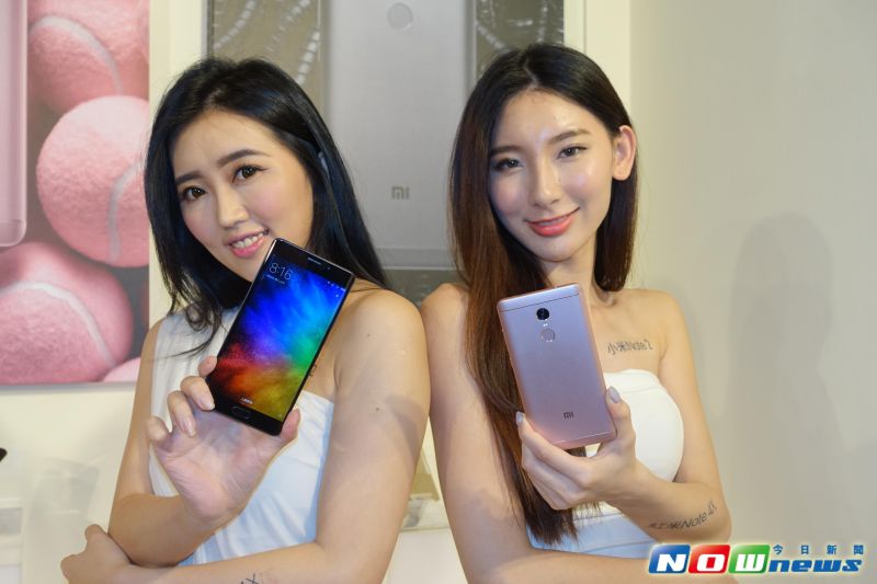 ▲小米Note 2與紅米Note 4X首次在台亮相。（圖／記者陳敬哲攝,2017.2.21）