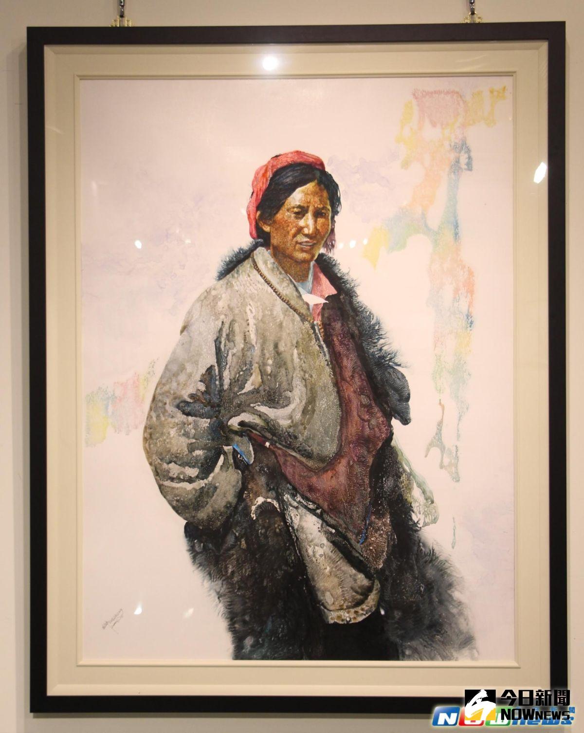 ▲華人水彩名家傅啟中應邀，展出精選作品50件，畫作栩栩如生、獨樹一格，自然山川的景色更讓人仿如身入其境。（圖／記者陳雅芳攝，2017.3.3）