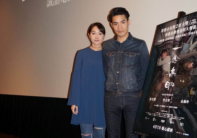 ▲黃進導演（右）和女友編劇陳楚珩，來台宣傳《一念無明》。（圖／甲上，2017.03.19）