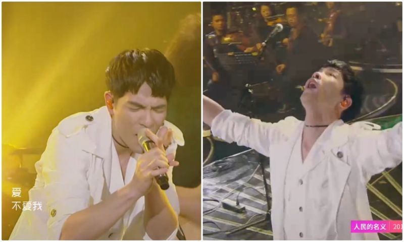 ▲蕭敬騰唱經典歌「愛不愛我」或全場表白回「愛」；林憶蓮唱金曲〈多得他〉逼哭彭佳慧。（圖／翻攝愛奇藝，2017.3.18）