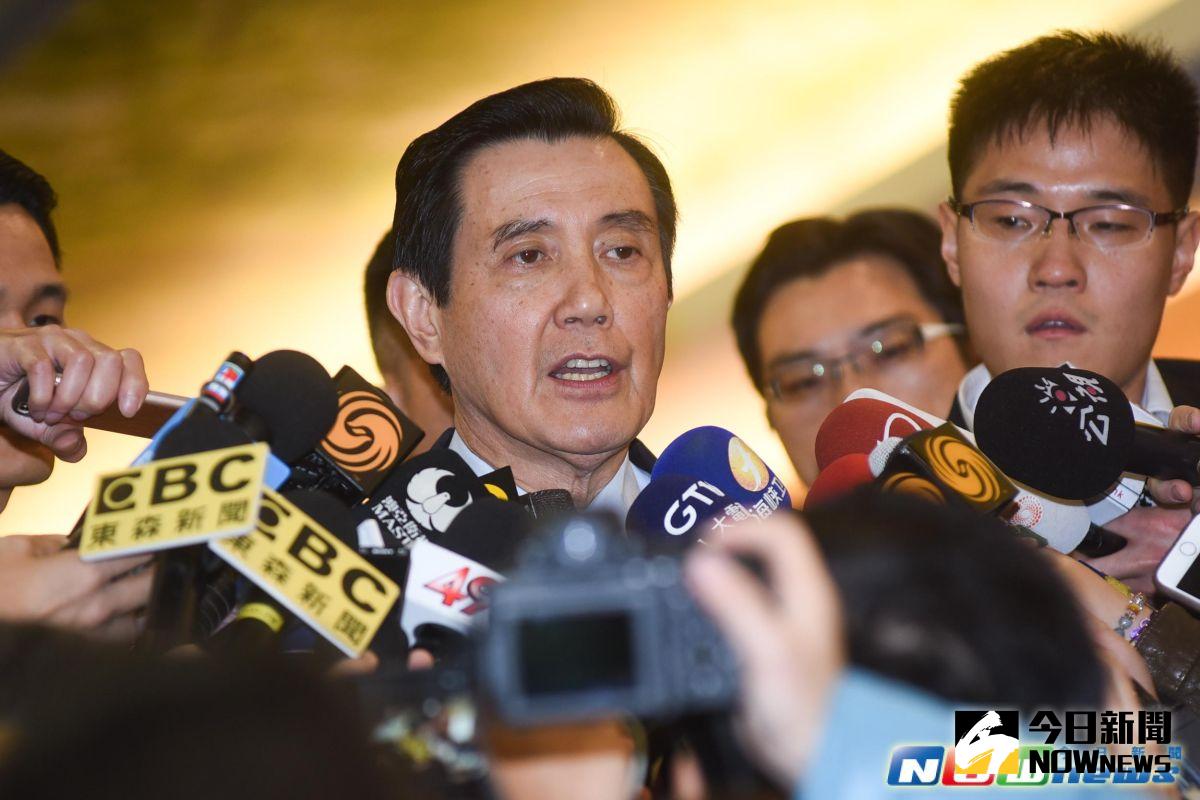 ▲前總統馬英九回應被起訴一事。（圖／記者陳明安攝，2017.3.14）