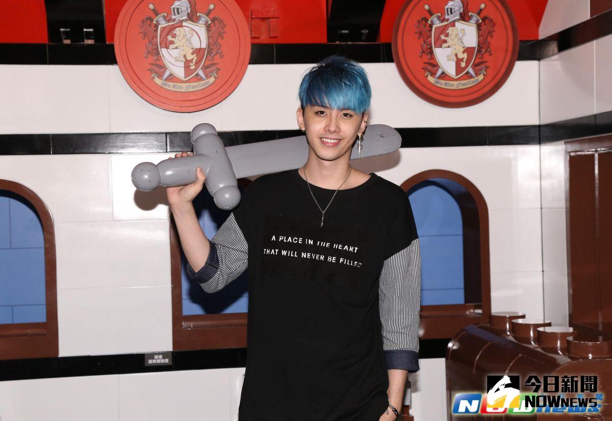 ▲田亞霍逛小積木大冒險特展。（圖／記者葉政勳攝，2017.3.24）