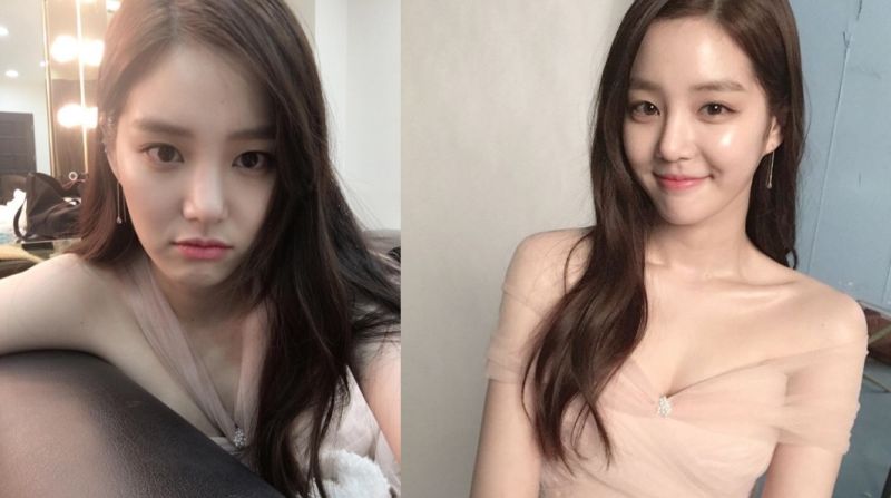 ▲李侑菲在IG上大曬穿禮服的美照，讓粉絲大讚皮膚好。（圖／翻攝自李侑菲IG，2017.03.08）