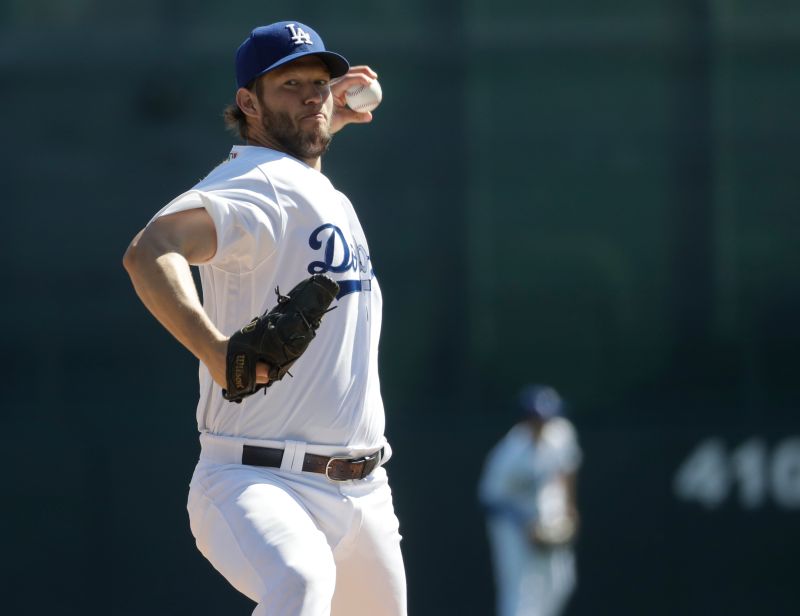 ▲道奇隊Clayton Kershaw投出11次三振。（圖／美聯社／達志影像）