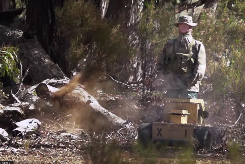 ▲機器人「T40」能提供士兵實戰演習的標靶。（圖／翻攝自Robot Start，下同）