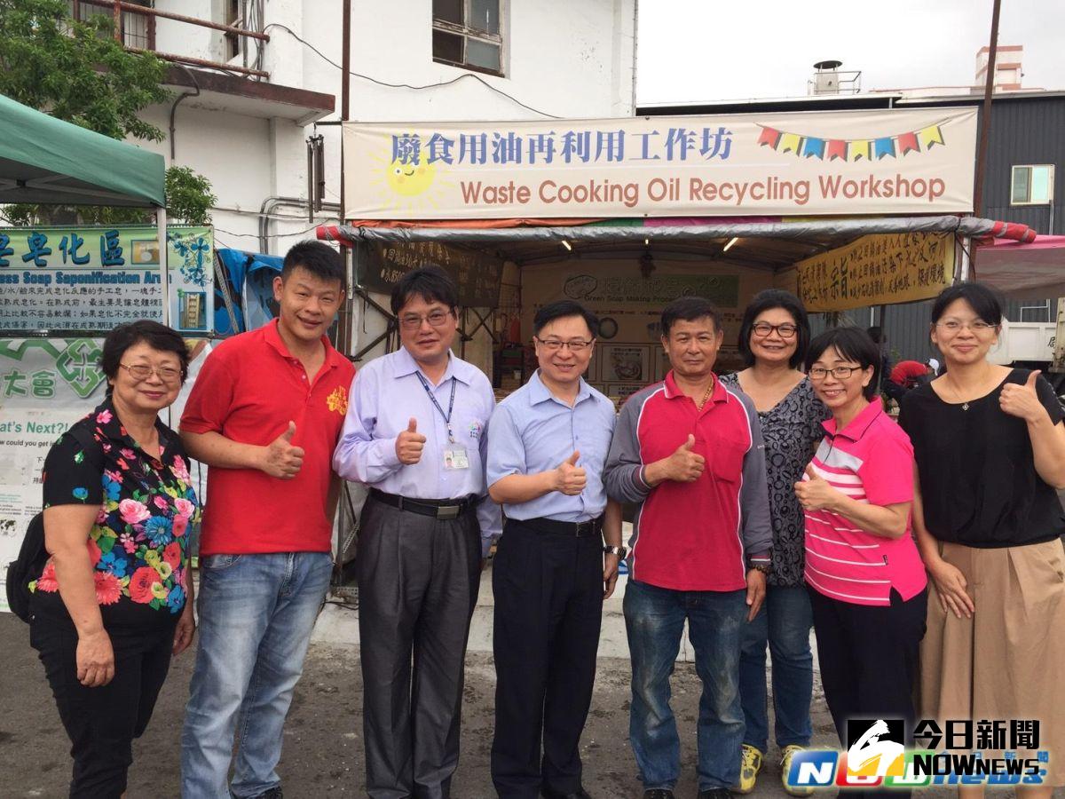 ▲中市環保局南屯區清潔隊環保皂工作坊成立迄今滿週年。（圖／記者柳榮俊攝2018.4.11）