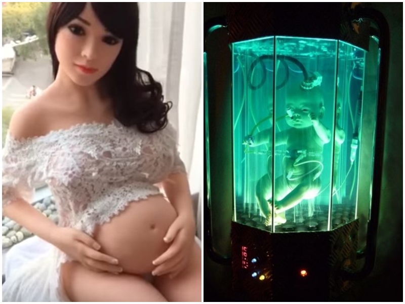 ▲未來機器人可配備人造子宮，擔任代理孕母角色。（圖／翻攝自YouTube）