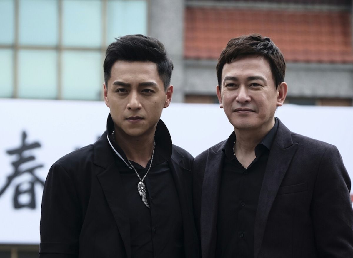 ▲鄭人碩（左）拍《角頭2》負傷累累，卻不喊苦。右為王識賢（圖／理大國際，2017.04.18）