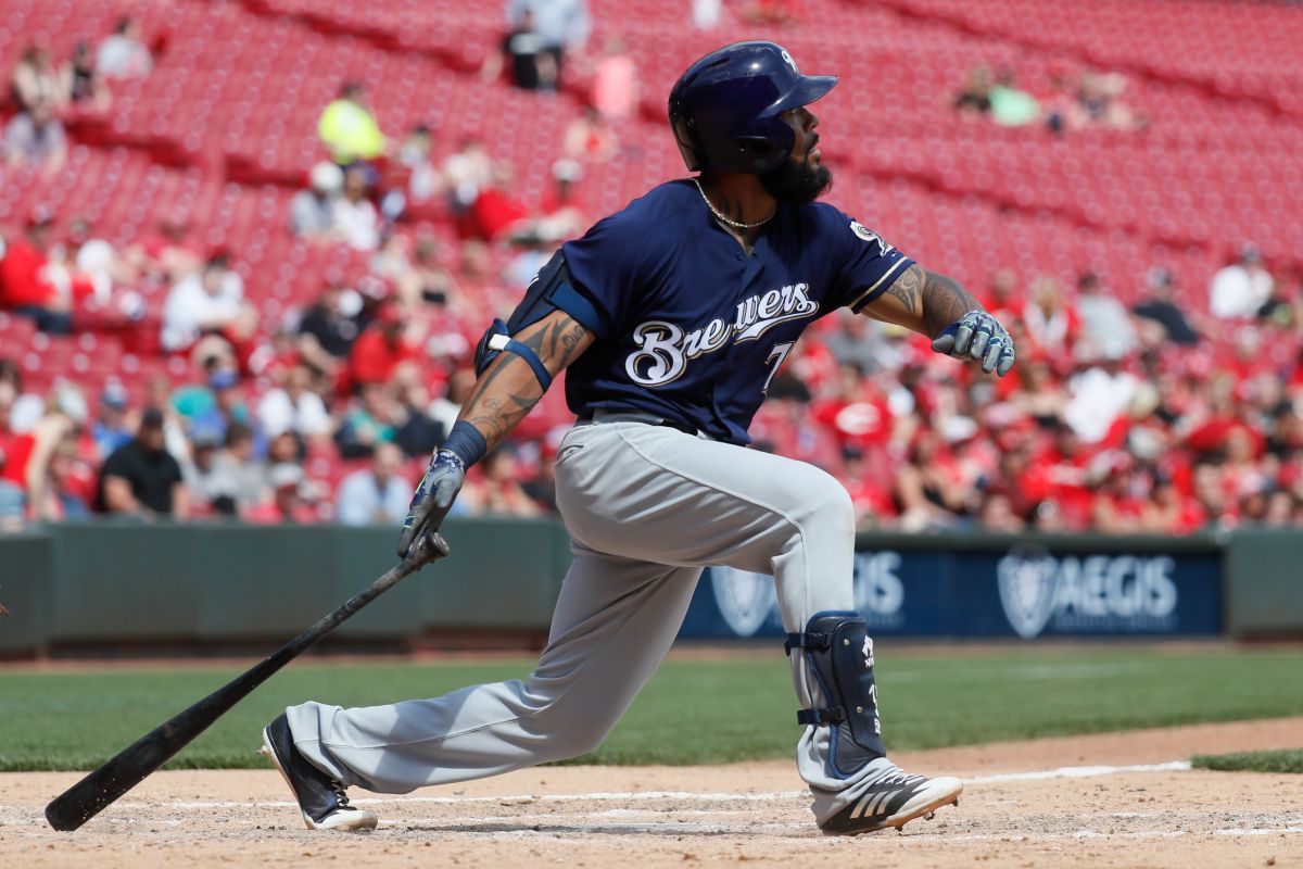 ▲巨人洋砲Eric Thames。（圖／美聯社／達志影像）