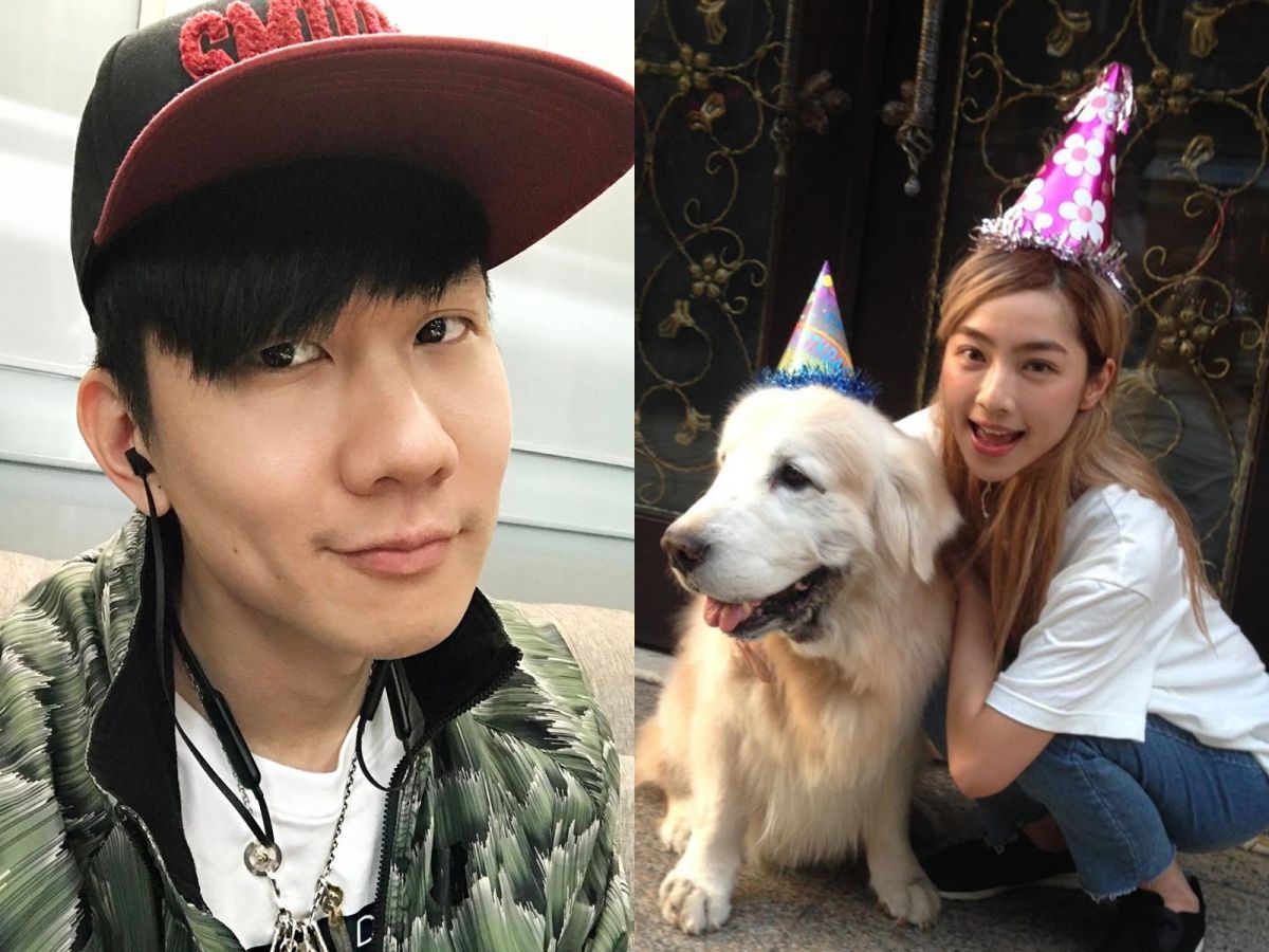 ▲林采薇（右）日前在IG上傳林俊傑與愛犬MOMO合照，遭林俊傑粉絲湧入謾罵。（合成圖／翻攝自林采薇IG、林俊傑臉書，2017.04.12）