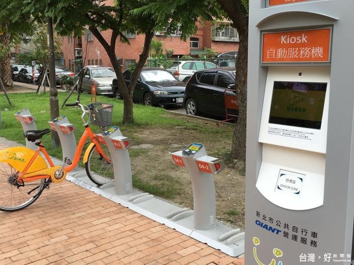 ▲龍鳳公園YouBike租賃站，將於24日零時正式啟用。（圖／記者黃村杉攝）
