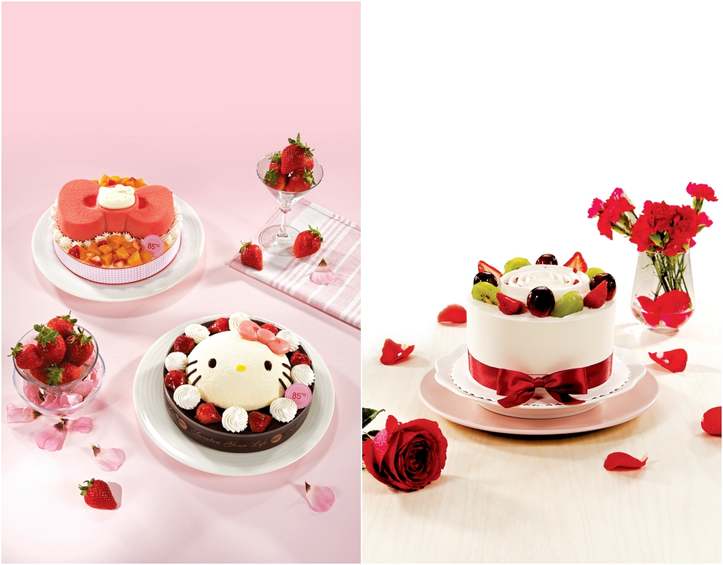 ▲85度C今年推出5款主題蛋糕，4月11日起預購享有85折優惠，並將自4月24日起攜手Hello Kitty推出5款蛋糕搶客，滿足不同需求的消費者。（圖／85度C提供）