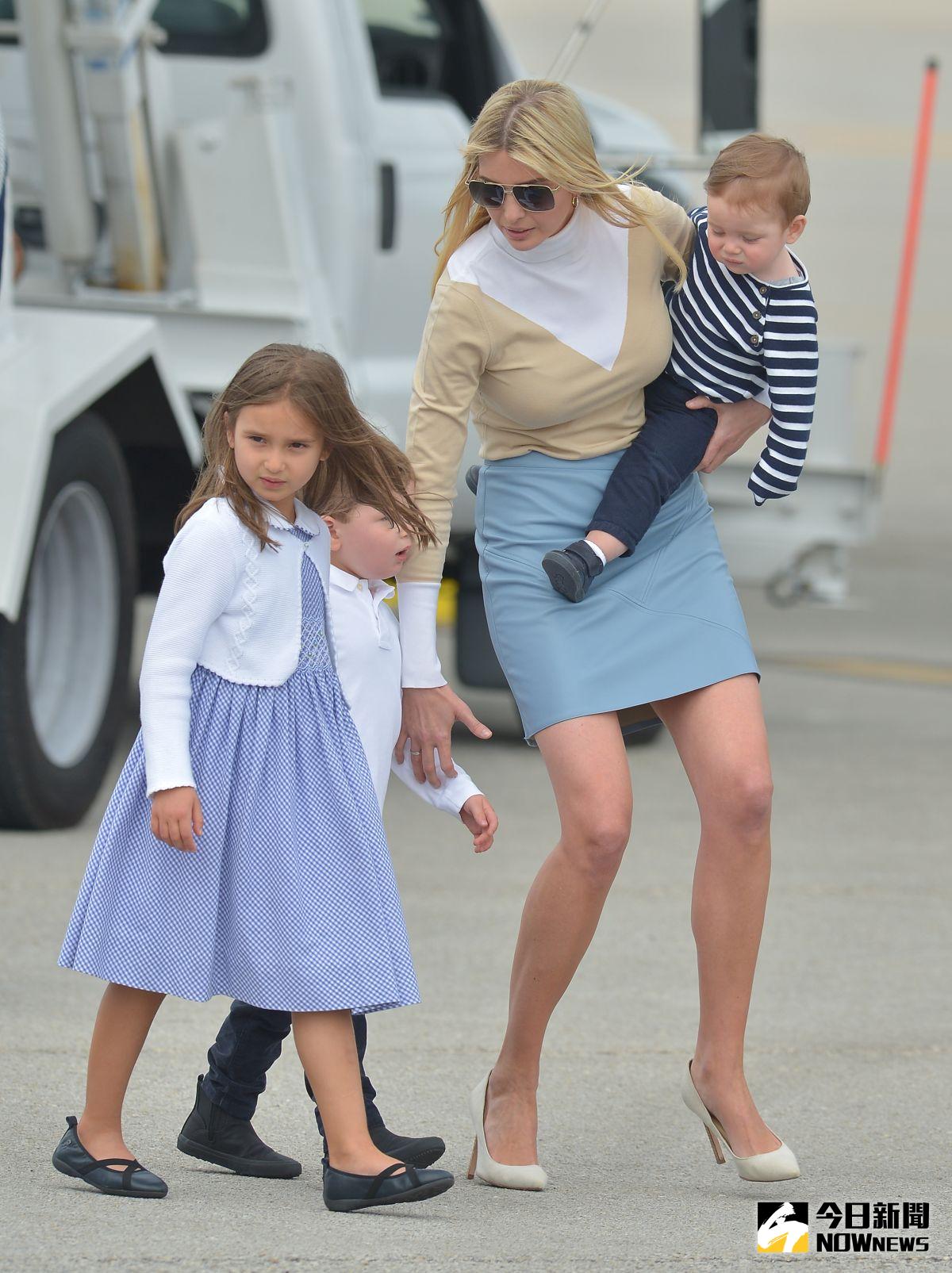 ▲第一千金伊凡卡帶著三個孩子抵川習會，女兒阿拉貝拉也在會中迎接習近平。（圖／達志影像／美聯社）