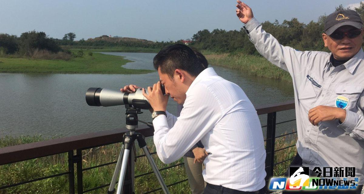 ▲新竹市水鳥季明登場，林智堅歡迎民眾來趟「賞鳥之旅」。(圖／記者陳志偉攝，2017.4.13）