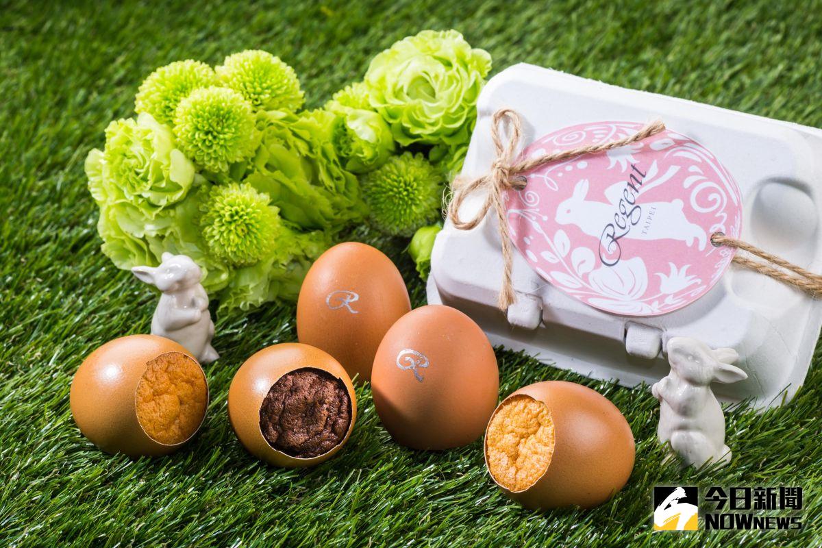 ▲復活節各款與蛋相關的應景商品、繽紛糕點紛紛吃爐。（圖／台北晶華酒店）