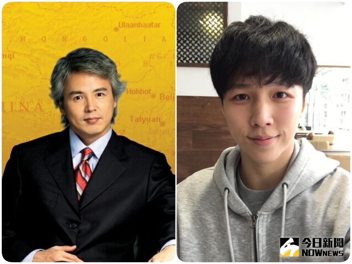 ▲林禹（右）長相神似老爸，自認兔寶寶牙與眼睛都如出一徹。（合成圖／翻攝自臉書、微博，2017.04.23）
