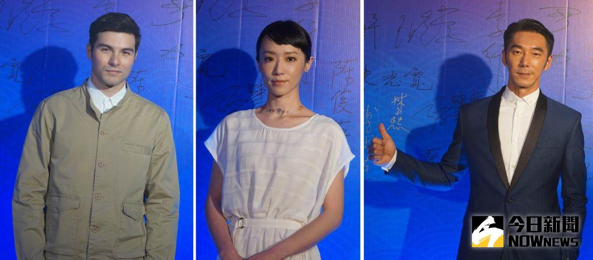 ▲（左起）鳳小岳、林子熙、李李仁參加「第九屆兩岸電影展」北京開幕式。（圖／兩岸電影展，2017.04.15）