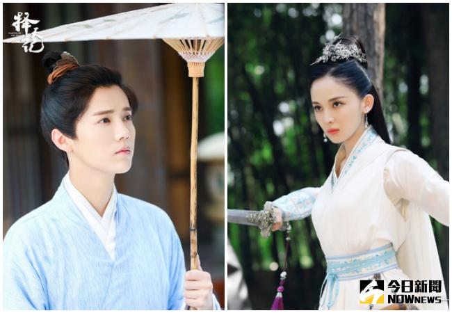 ▲鹿晗古裝劇照曝光，美貌更勝女神娜扎。（合成圖／翻攝自擇天記微博，2017.04.10）