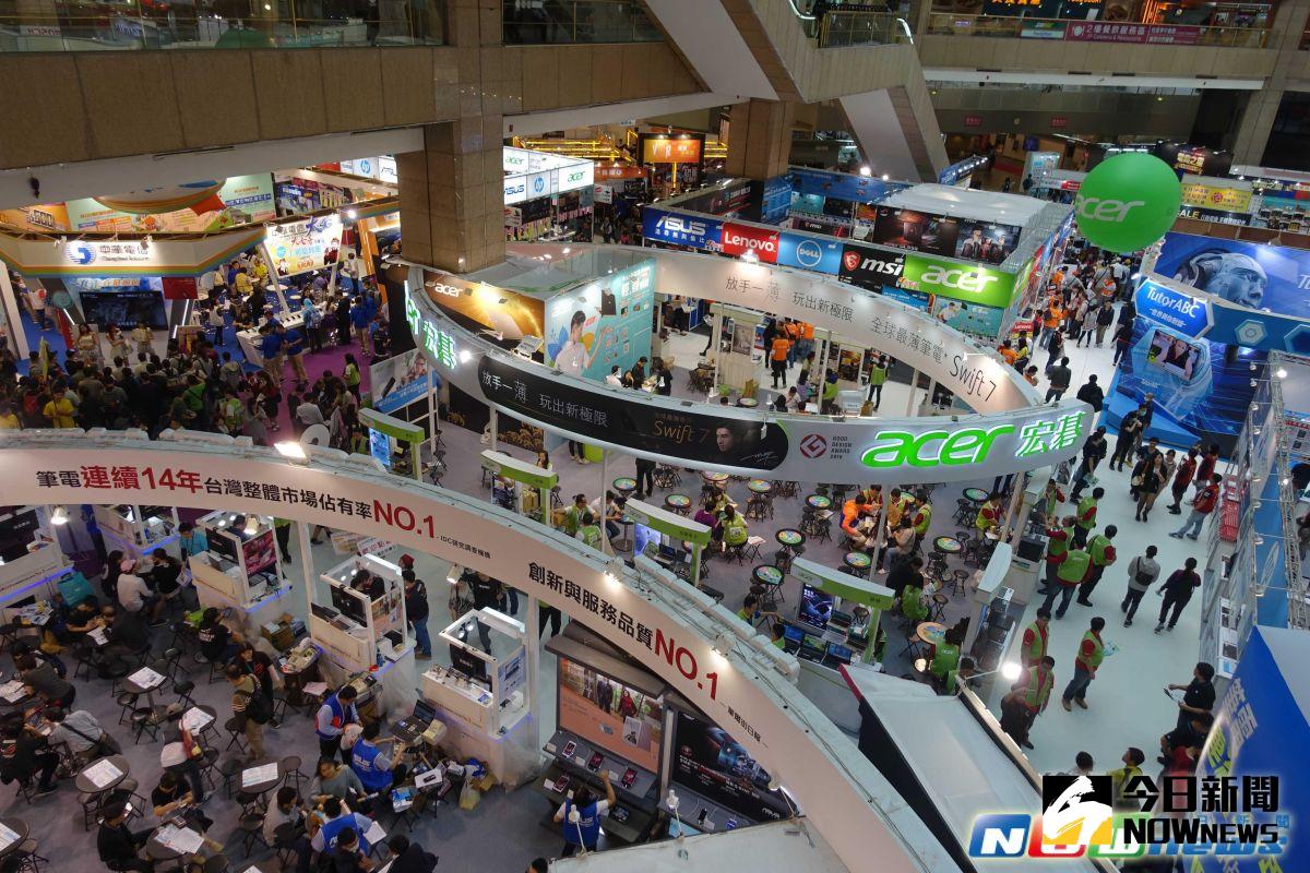 ▲2017春季電腦展於世貿一館開放參觀。（圖／記者陳敬哲攝,2017.4.7）