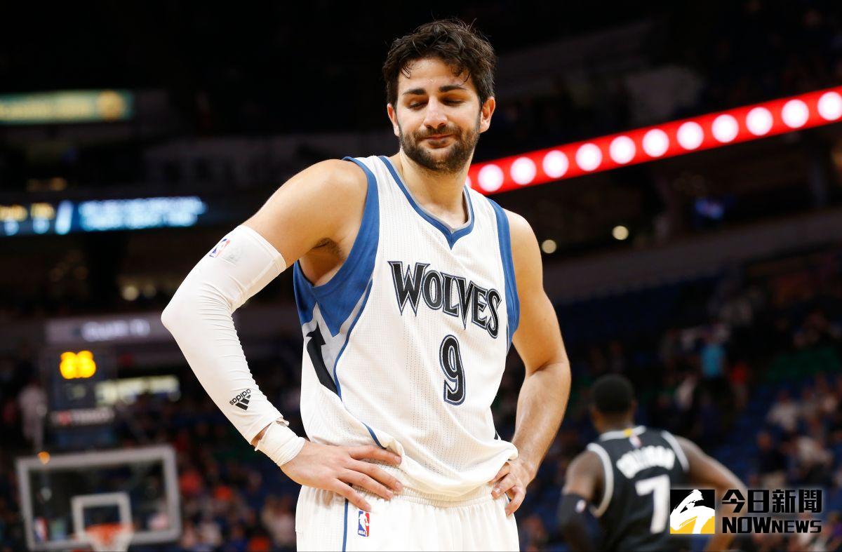 ▲Ricky Rubio全場命中率低迷，是灰狼吞敗關鍵。（圖／美聯社／達志影像）