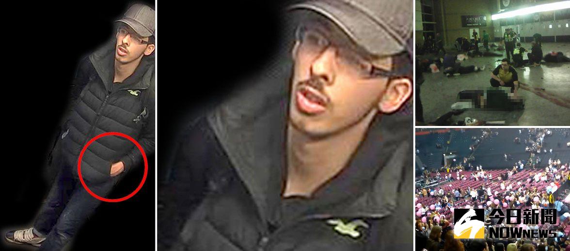 ▲英國曼徹斯特爆炸案，警方公布監視器所拍下嫌犯動手前的畫面。（圖／翻攝自Mirror）