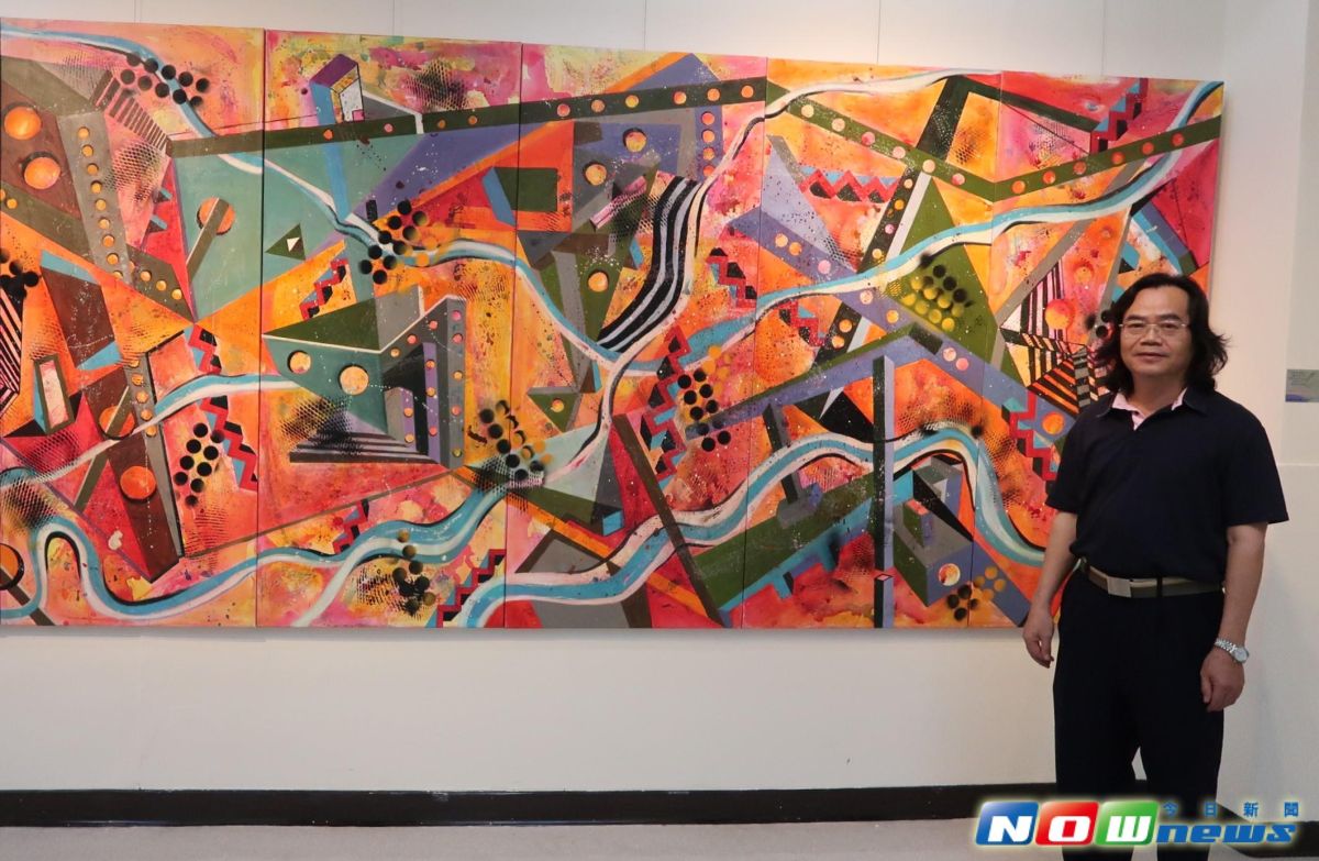 ▲何匯百要表達的是城市的外部空間造形、空間與幾何的關係。（圖／記者陳宗傑攝,2017.5.31）