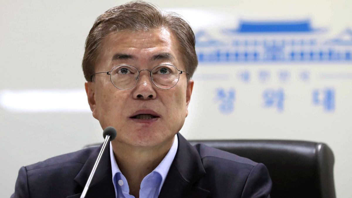 ▲南韓總統文在寅21日公布最新內閣名單，包含財政部長、外交部長、國安顧問等職。（圖／達志影像／美聯社）