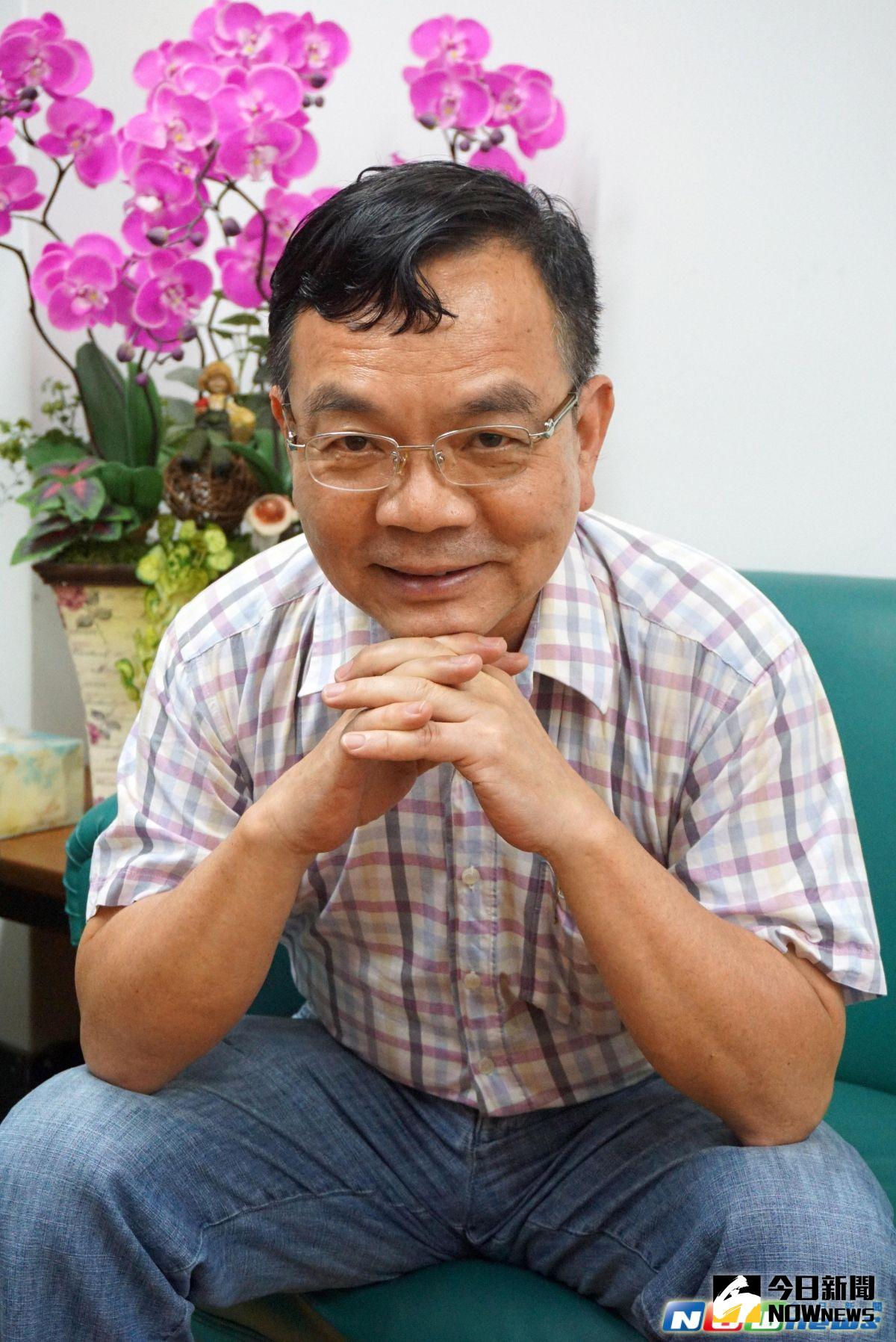 ▲新上任的中央畜產會執行長邱創進，目前也是大葉大學生物科技博士學位學程博士生。（圖／記者陳雅芳攝，2017.5.8）