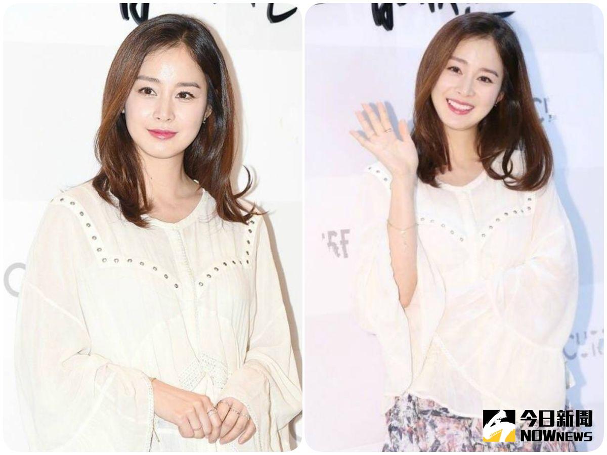 ▲金泰希公開懷孕後首度現身。（合成圖／翻攝自微博，2017.05.28）