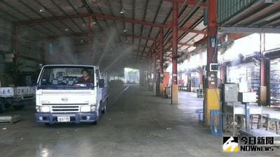 新北市政府動物保護防疫處8日表示，新北市家禽屠宰場7日發現疑似高病原性禽流感病毒病例，經淡水家畜衛生試驗所，檢驗確診為H5亞型高病原性禽流感，已銷毀土雞並消毒。（新北市政府提供）中央社記者黃旭昇新北市傳真　106年5月8日