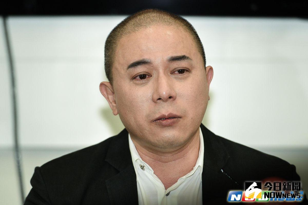 ▲本土劇男星馬幼興為自己的清白在記者會現場聲淚俱下。（圖／記者葉政勳攝，2017.4.26）