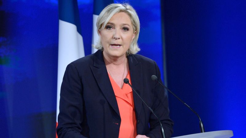 ▲法國極右派領袖瑪琳．雷朋（Marine Le Pen）暗示，她這回第3次角逐總統大位，若再鎩羽而歸，應該就不會再有下次。（圖／達志影像／美聯社）