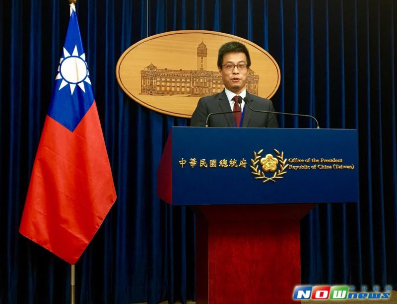 ▲總統府發言人黃重諺強調，中華民國是主權國家，台灣不是中華人民共和國治下一省。（圖／記者彭媁琳攝,2017.05.22）