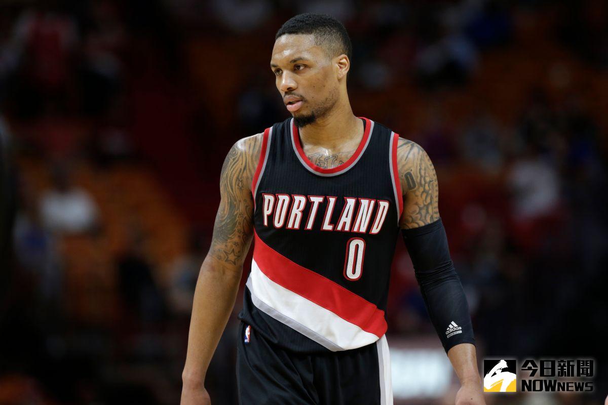 ▲Damian Lillard僅用了三節就完成大三元，寫下隊史紀錄。（圖／美聯社資料照／達志影像）