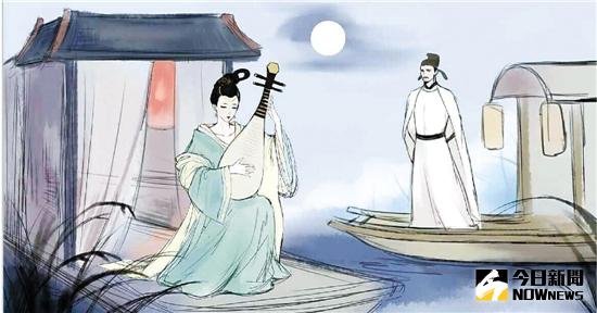 流行歌曲《琵琶行》海報，由幾位創作者自畫。