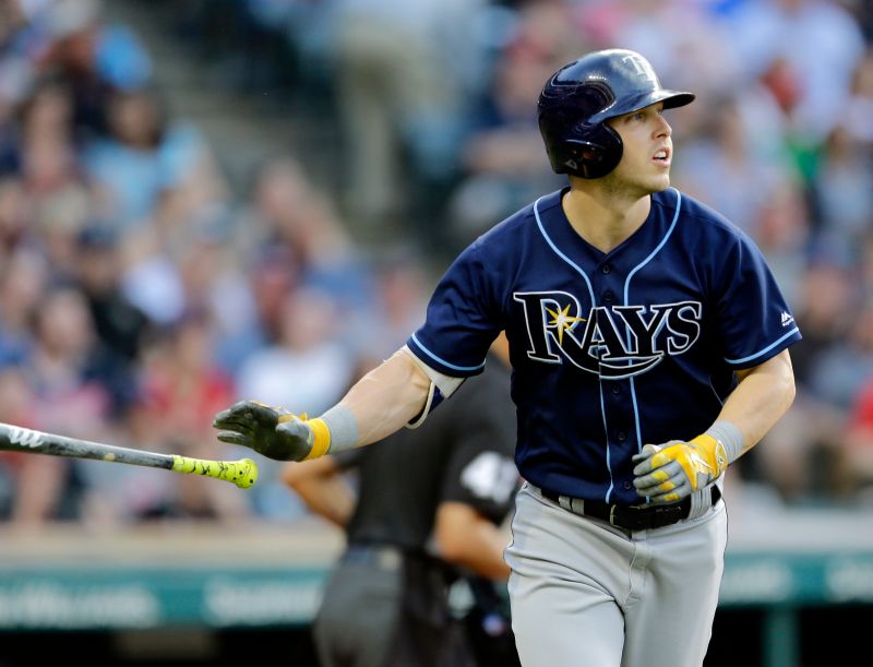 ▲光芒隊Corey Dickerson轟雙響砲。（圖／美聯社／達志影像）