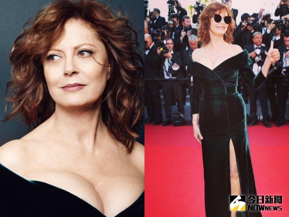 ▲蘇珊莎蘭登年已70依舊優雅美艷。（圖／翻攝自蘇珊莎蘭登IG，2017.05.20）