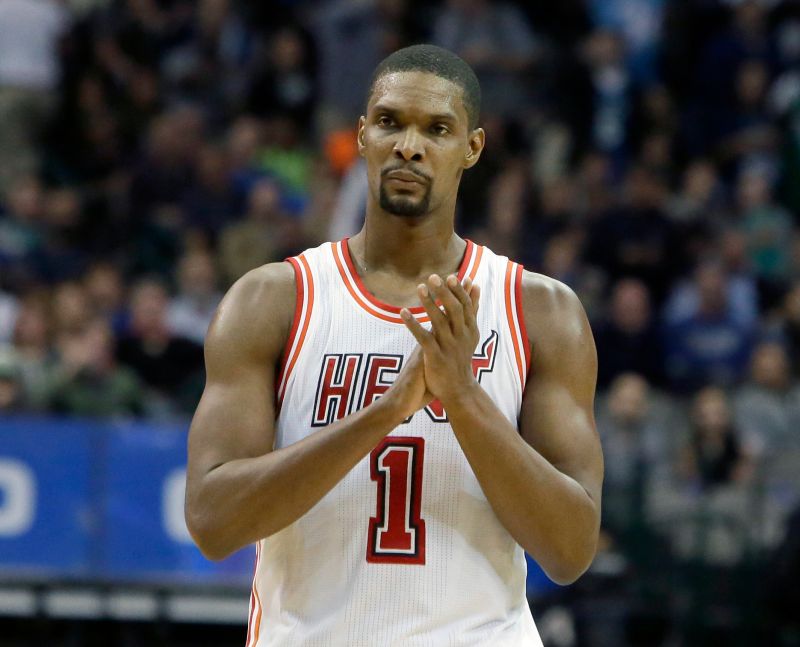▲目前被停賽的Chris Bosh 傳將與熱火隊達成合約買斷協議。（圖／美聯社／達志影像）