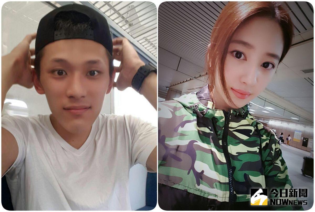 ▲謝翔雅（右）走紅後，與前男友的「香蕉」玩笑也被挖出。（圖／翻攝自謝翔雅、蕭順議臉書，2017.05.03）