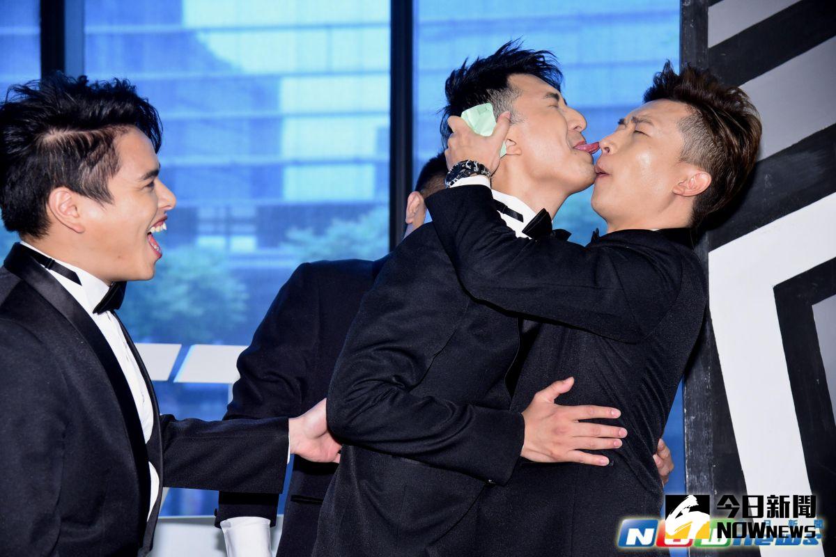 ▲「搞笑者們Live Show」演出藝人張立東、陳大天、大根、惡魔、林東緒、大寶及阿量。（圖／記者林柏年攝，2017.5.02）