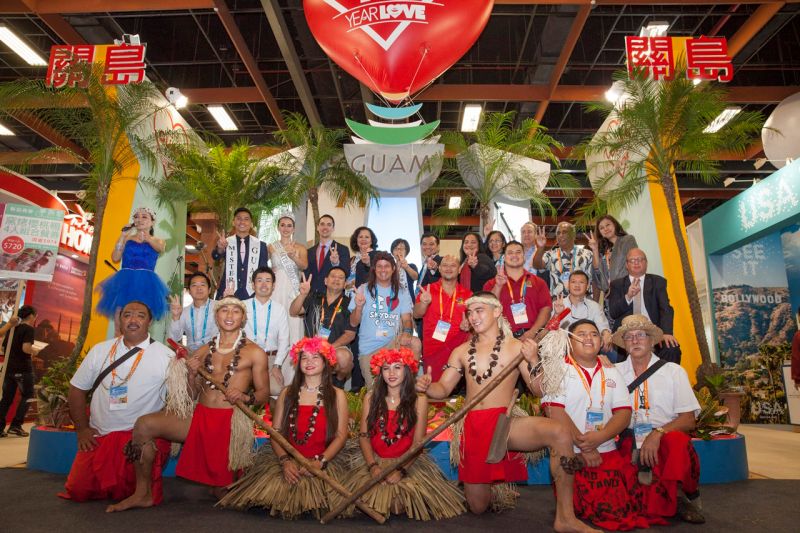 ▲關島旅遊局首次參加高雄旅展，現場推自由行優惠11,900元起。（圖／關島旅遊局）