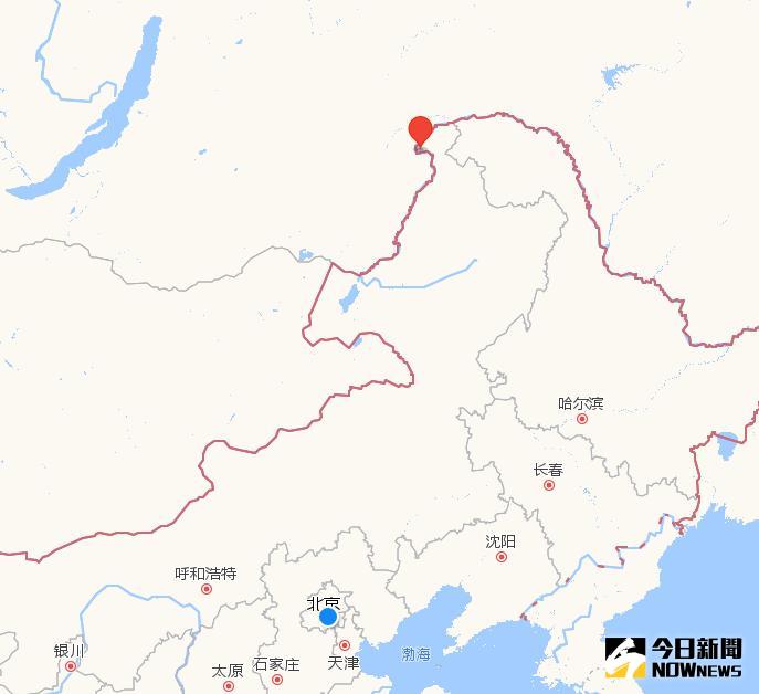 紅色處為伊木河林場大致位置。