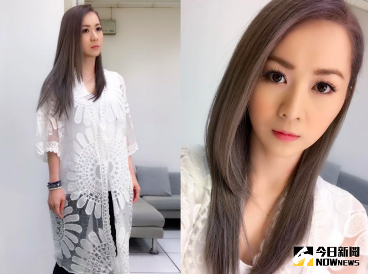 ▲游詩璟換了新造型，紫灰色頭髮太美被網友問翻。（圖／翻攝自游詩璟臉書，2017.05.29）