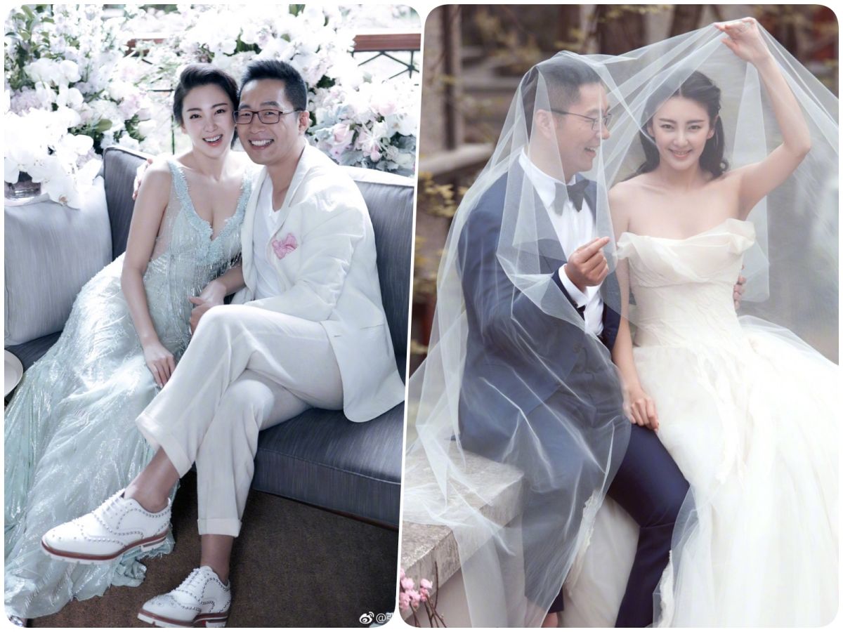 張雨綺在微博曬出婚紗照，承認懷孕的好消息。（圖／翻攝自張雨綺微博 , 2017.06.30）