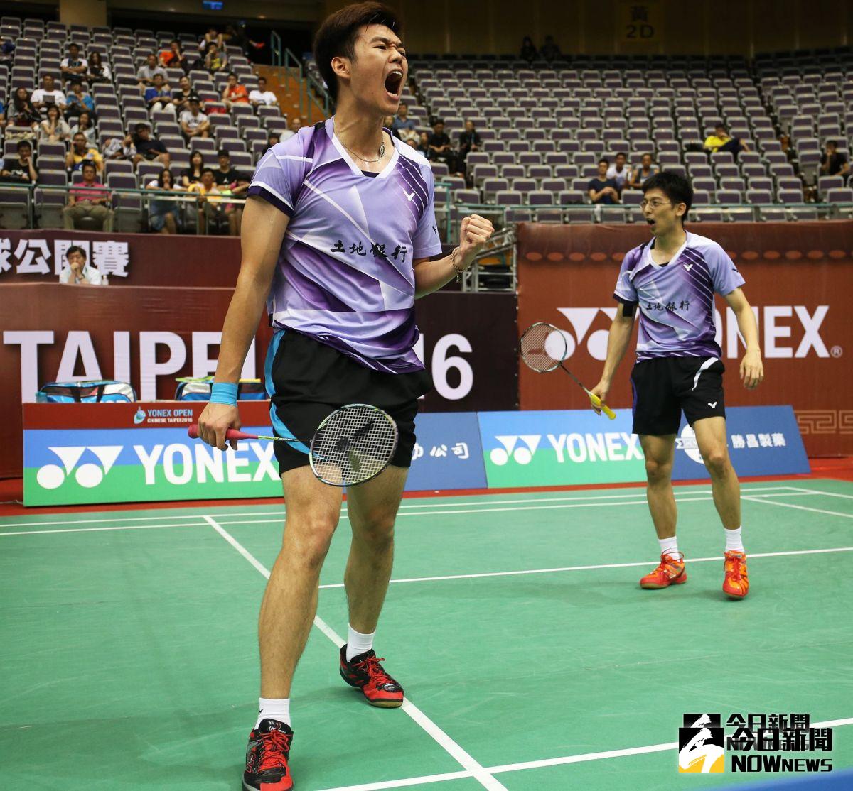 王齊麟（前）／陳宏麟(WANG, Chi-Lin／CHEN, Hung Ling)。（圖／世大運官方提供）