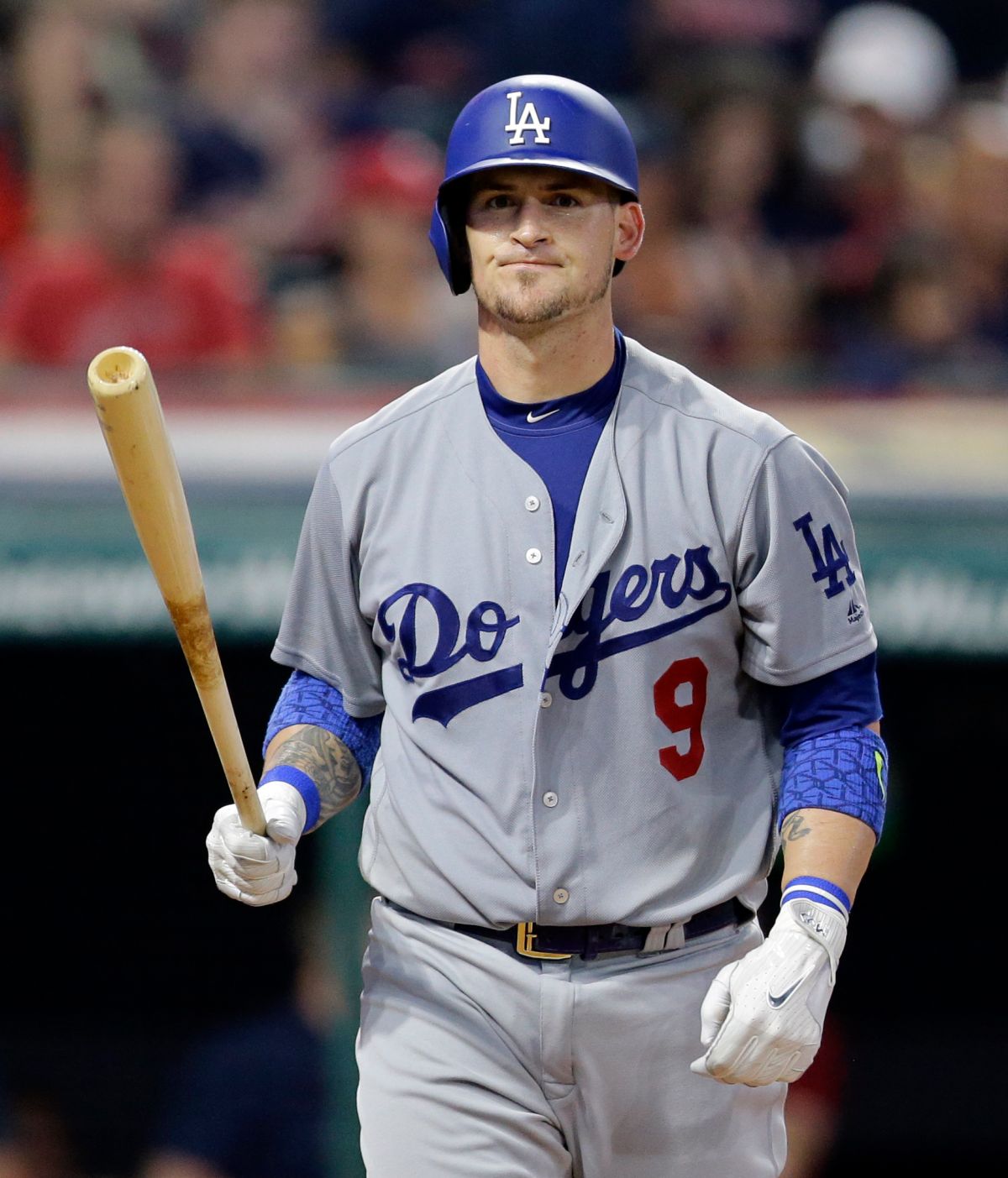 Yasmani Grandal送出再見失誤。（圖／美聯社／達志影像）