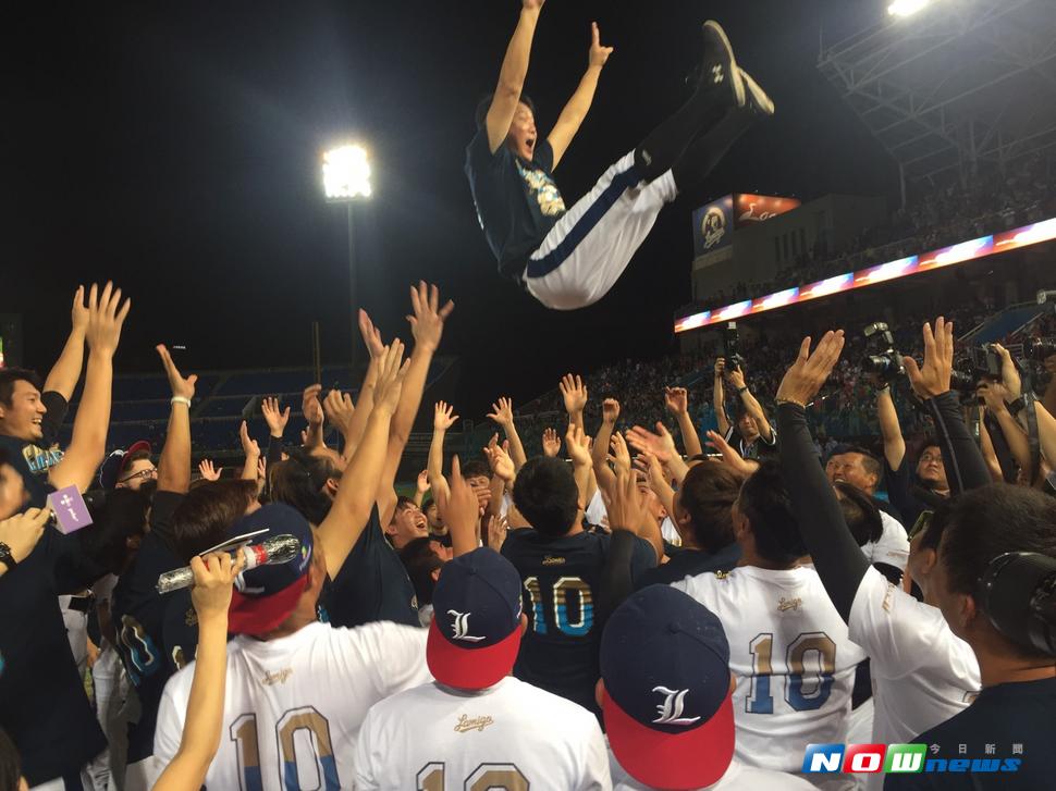 Lamigo封王。（圖／吳政紘攝）
