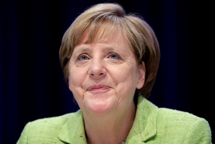 德國總理梅克爾對同婚態度軟化。（圖／達志影像/美聯社）